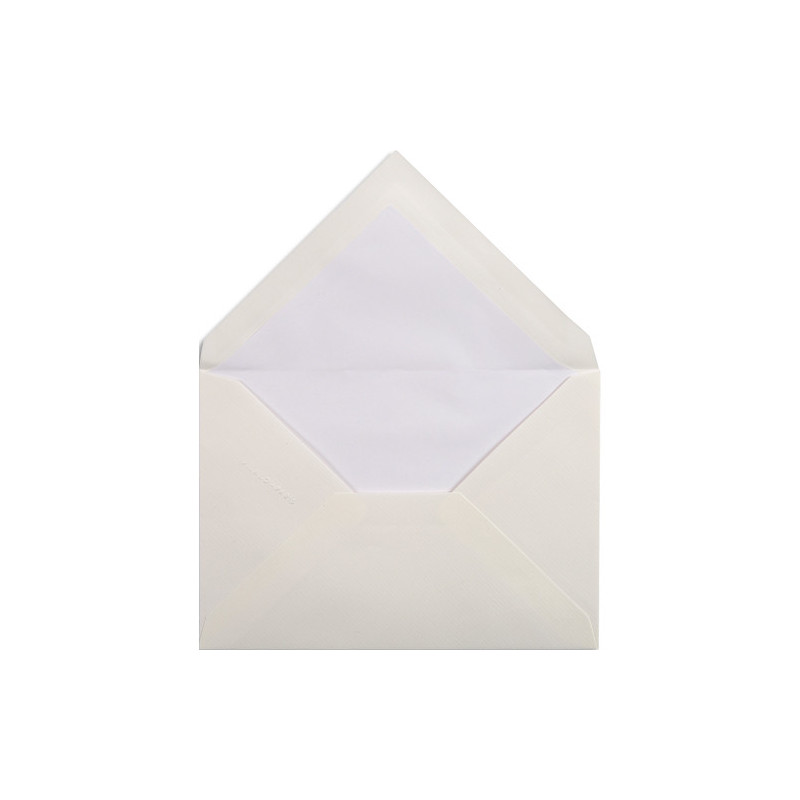 LALO Paquet de 25 enveloppes gommées format C6 11,4X16,2cm. Coloris Blanc