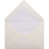 LALO Paquet de 25 enveloppes gommées format C6 11,4X16,2cm. Coloris Blanc