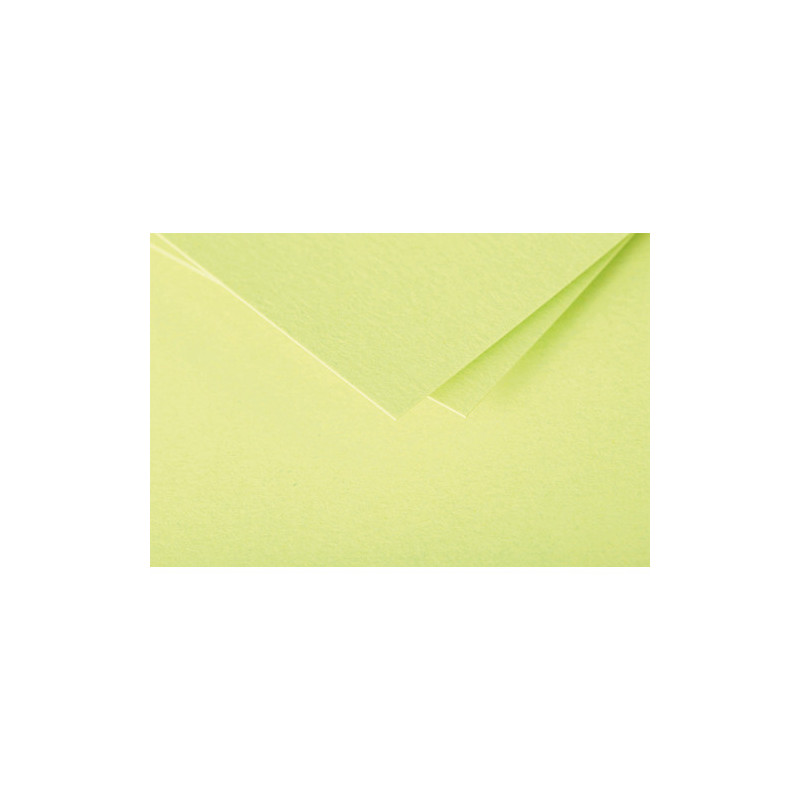 CLAIREFONTAINE Paquet de 20 enveloppes 120g POLLEN 11,4x16,2cm (C6). Coloris Vert bourgeon