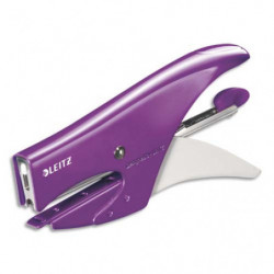 LEITZ Pince agrafeuse WOW, agrafes n°10, capacité 15 feuilles, violet