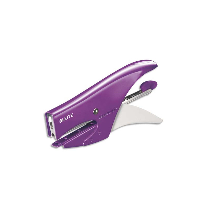 LEITZ Pince agrafeuse WOW, agrafes n°10, capacité 15 feuilles, violet