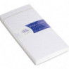 LALO Paquet de 25 enveloppes gommées format DL 11x22cm. Coloris Extra Blanc
