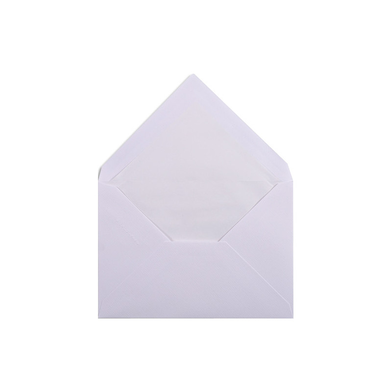 LALO Paquet de 25 enveloppes gommées format C6 11,4X16,2cm. Coloris Extra Blanc