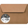 CLAIREFONTAINE Paquet de 20 enveloppes 120g POLLEN 11,4x16,2cm (C6). Coloris Kraft