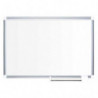 BI-OFFICE Tableau blanc magnétique émaillé, cadre en alu, porte-marqueur coulissant 120x90 cm CR0801830