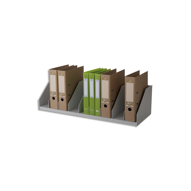 PAPERFLOW Trieurs à Cases Fixe en polystyrène, 9 cases H.21 x P.29 x L.85,7, Gris