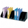 PAPERFLOW Trieurs à Cases Fixe en polystyrène, 10 cases H.21 x P.29 x L.89,7, Noir
