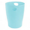 EXACOMPTA Corbeille à papier ECOBIN AQUAREL 15L en polypropylène. Dim (&Oslash; x H) : 26 x 33,5 cm. Vert pastel