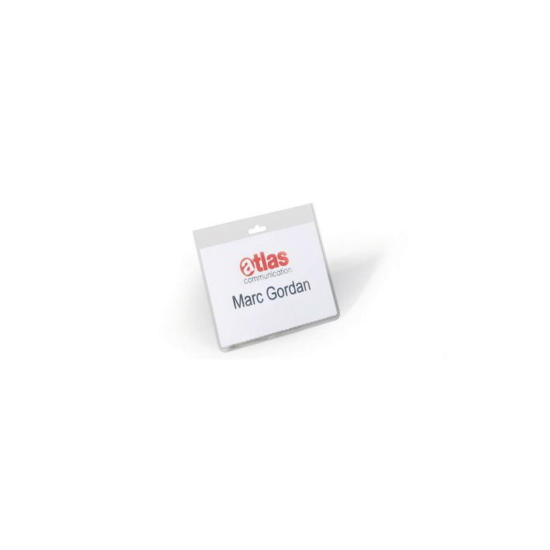 DURABLE Sachet de 5 Porte-badges en PVC pour insert jusqu&#39;au format 60 x 90mm. Fente pour accessoires.