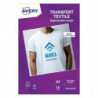 AVERY Boîte de 15 feuilles transferts pour textiles blancs ou clairs, Laser