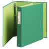 EXACOMPTA Classeur 4 anneaux FOREVER dos 4cm en carte recyclé 18&#47;10e. Format A4. Coloris vert foncé