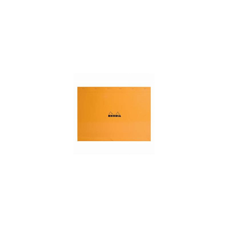 RHODIA Bloc de direction couverture Orange 80 feuilles (160 pages) format A3 réglure 5x5