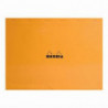 RHODIA Bloc de direction couverture Orange 80 feuilles (160 pages) format A3 réglure 5x5