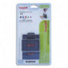 TRODAT Blister 3 recharges 6/56 pour appareils 5177/5204/5558/55510 Bicolore Bleu et Rouge