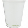 Sachet 100 gobelets carton 18-20 cl / 6-7oz Bio Sans Film Plastique 226100GOBBIO
