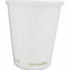 Sachet 50 gobelets 25 cl / 8oz Carton Bio Sans Film Plastique 23850GOBBIO