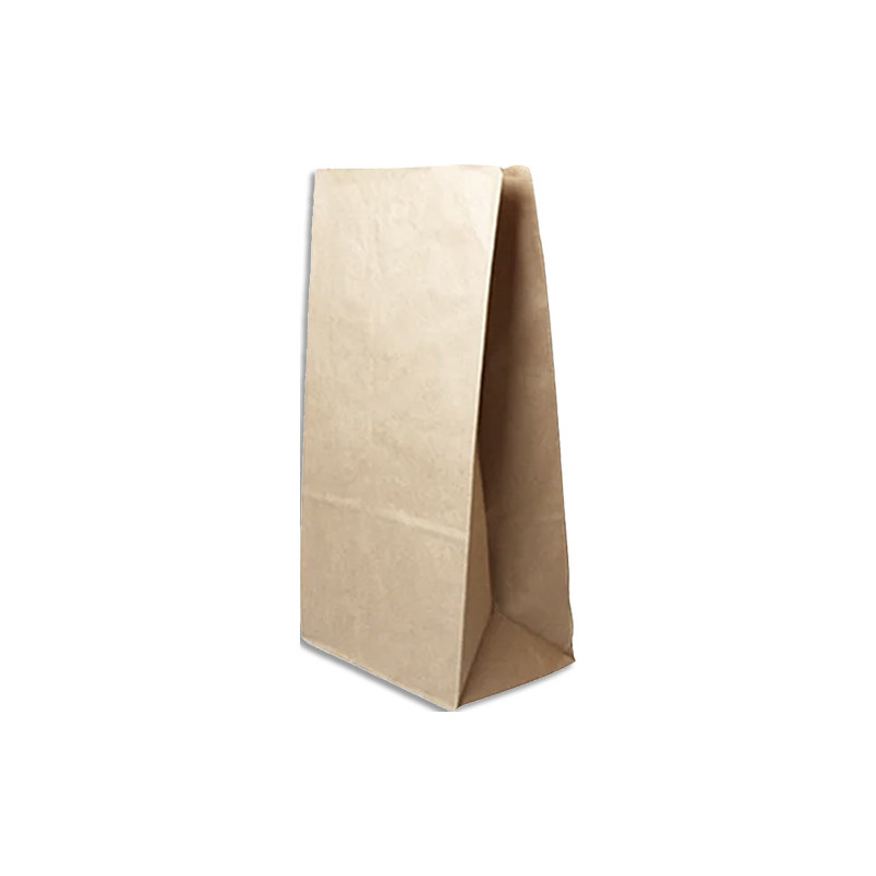 Colis 350 Sacs SOS 22+14x40 cm sans poignées en papier kraft brun 70 g/m2 2214403501SOSKR70
