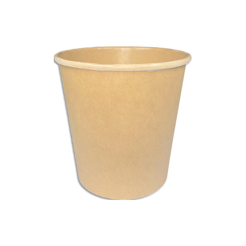 Sachet 50 Bols soupe 480 ml - 16 oz en kraft brun 1650BOS