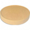 Sachet 25 Couvercles &Oslash; 98mm en kraft brun (pour bols soupe 480 ml - 16 oz) 9825CBOS