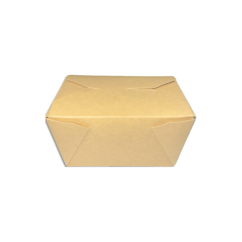 Sachet 50 Boîtes repas 780 ml - 26 oz en carton kraft brun 2650BOR