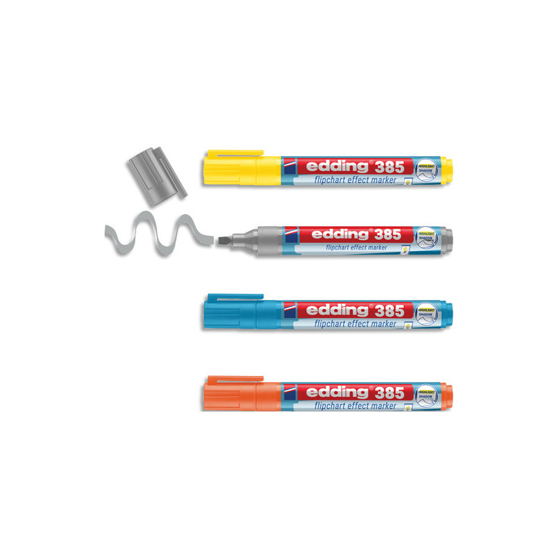 EDDING Etui 4 marqueurs multi-usages 4-385-4. Coloris assortis