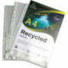 EXACOMPTA Sachet de 25 pochettes perforées A4 en polypropylène recyclé grainé 12&#47;100e