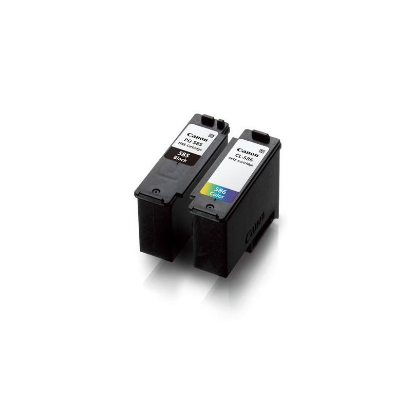 CANON Multipack avec une cartouche noire photo pg-585 et une cartouche couleur cl-586 + 50 feui 6205C004