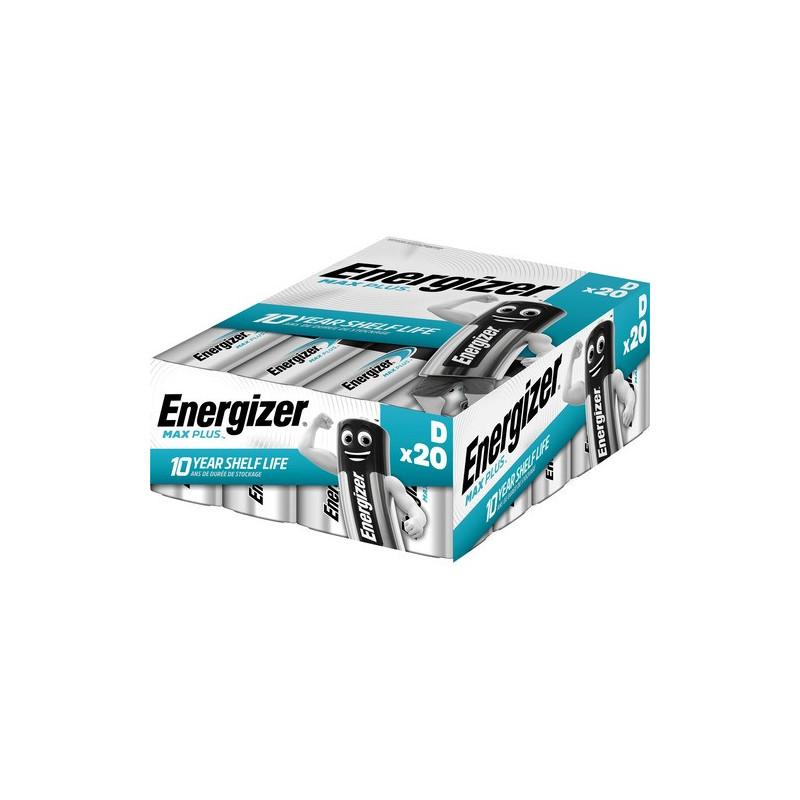 ENERGIZER Max Plus 20 piles D 7638900423365