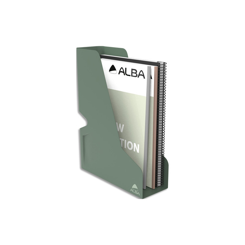 ALBA Porte-revues en métal plein ODESK. Coloris vert celadon