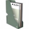 ALBA Porte-revues en métal plein ODESK. Coloris vert celadon