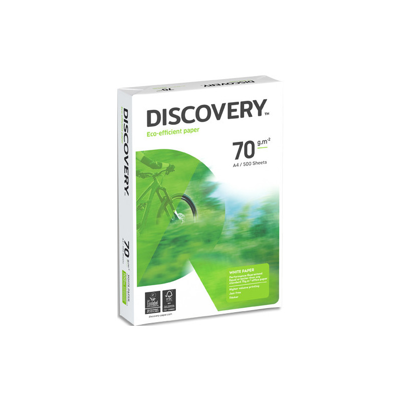 DISCOVERY Ramette 500 feuilles papier blanc DISCOVERY A4 70G CIE161