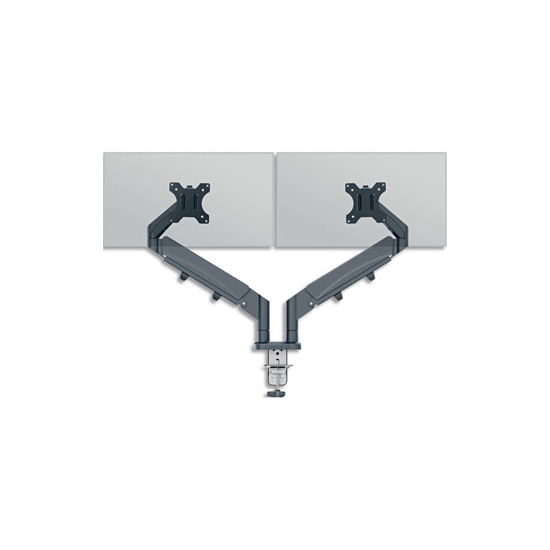 LEITZ Bras écran double LEITZ Gris foncé 65370089