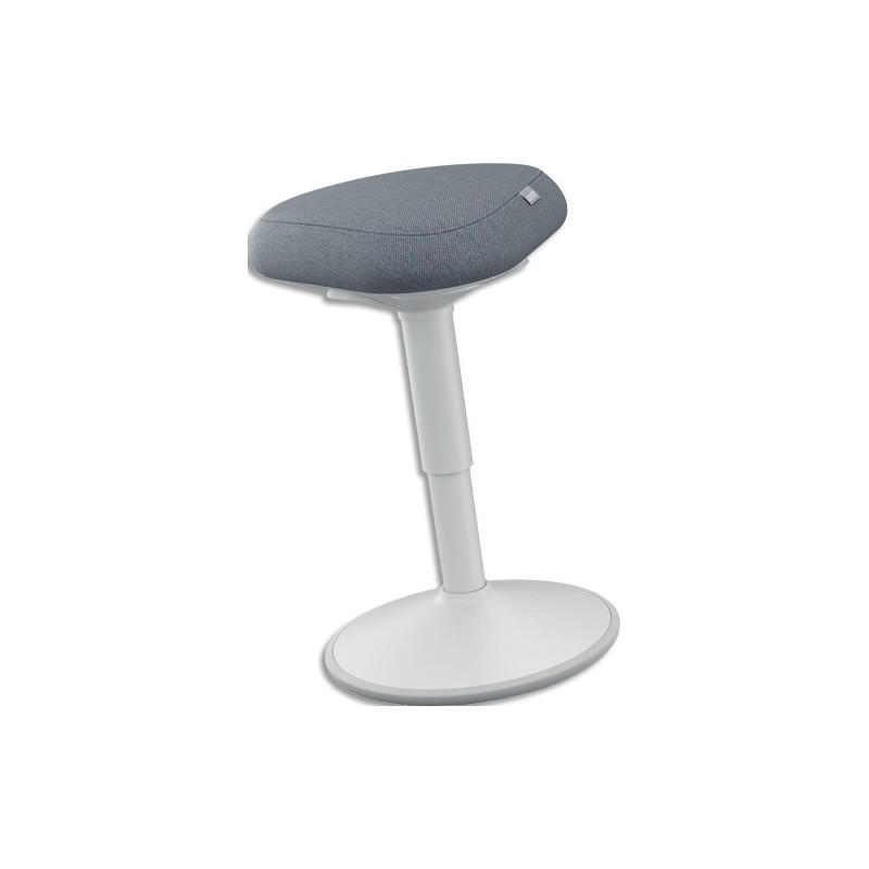 LEITZ Tabouret ‘assis' actif avec assise confortable, gris 65440085