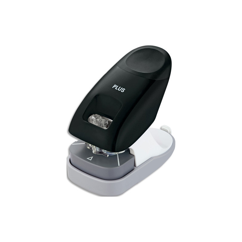 PLUS JAPAN Agrafeuse de bureau sans agrafe Desktop jusqu&#39;à 10 feuilles. Coloris noir