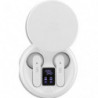TNB Écouteurs sans fil TWS avec boîtier de charge - blanc EBSHINYWH2