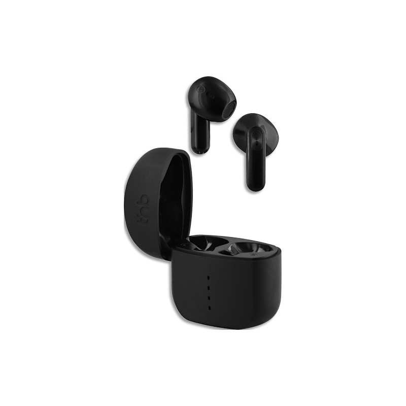 TNB Écouteurs sans fil TWS avec boîtier de charge - noir EBZIPP2BK