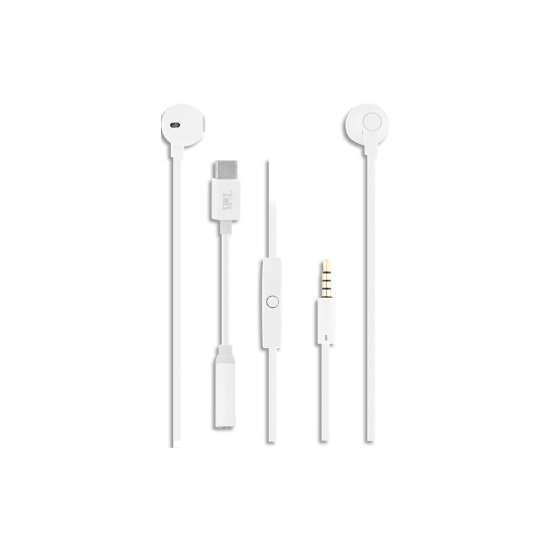 TNB Écouteurs semi intra-auriculaires - blanc ESSWEETC