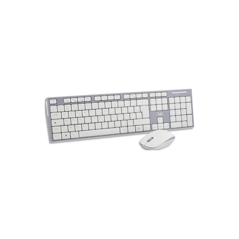 TNB Combo clavier / souris sans fil - gris/blanc KBSCGR