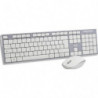 TNB Combo clavier / souris sans fil - gris/blanc KBSCGR