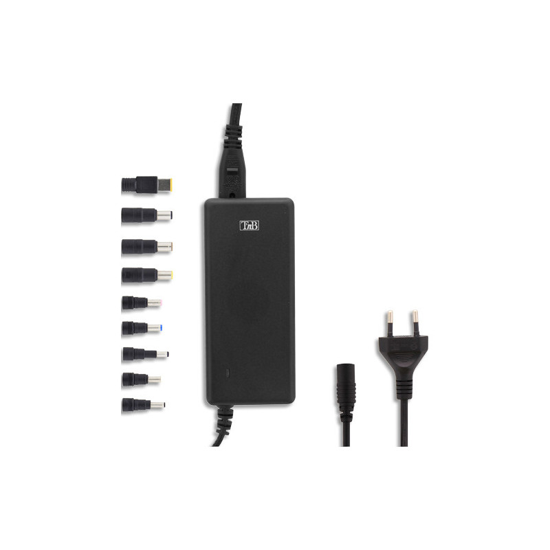 TNB Chargeur universel secteur pour notebook 90w - noir CHNB19V90