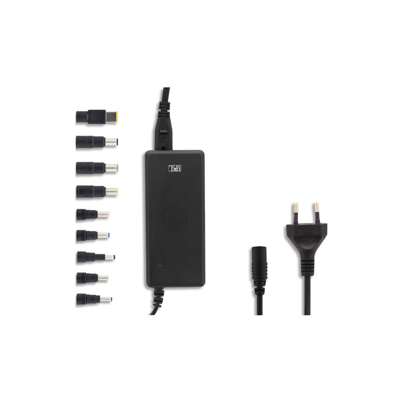 TNB Chargeur universel secteur pour notebook 65w - noir CHNB19V65