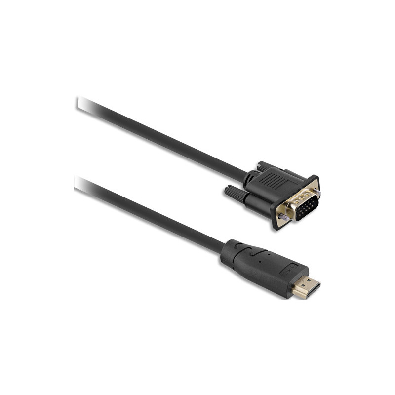 TNB C&acirc;ble hdmi m&acirc;le / vga m&acirc;le 2m - noir HDMIVGA2