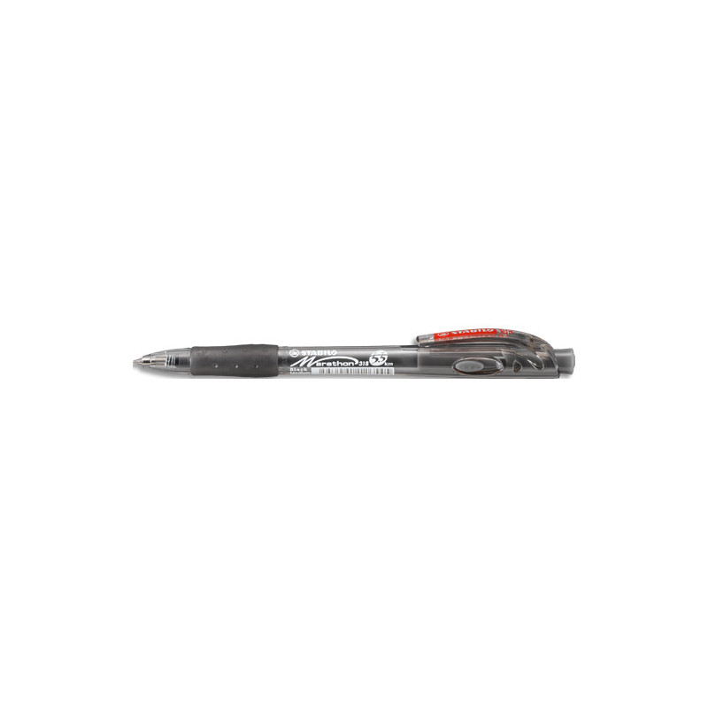 STABILO Stylo bille rétractable MARATHON. Coloris noir