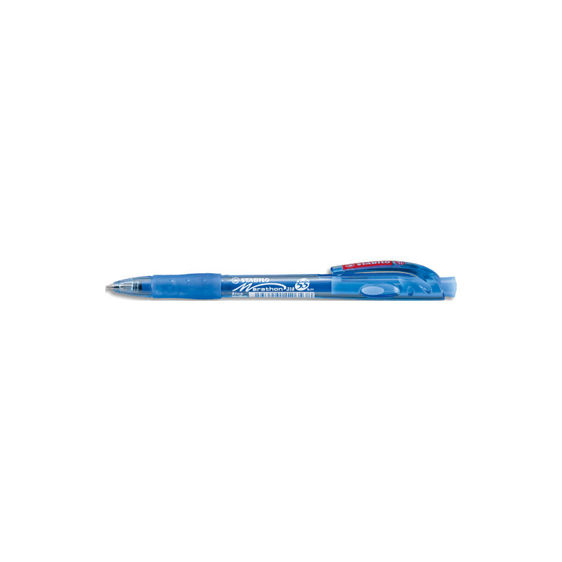 STABILO Stylo bille rétractable MARATHON. Coloris bleu