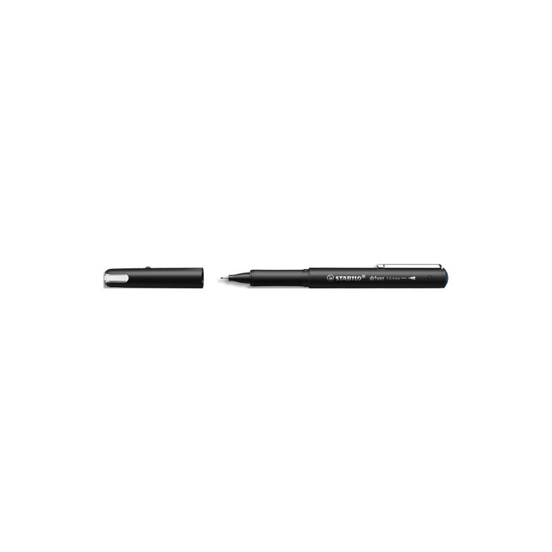 STABILO Stylo feutre DRIVER pointe fine 0,4mm. Coloris bleu