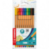 STABILO Etui de 10 stylos feutres POINT MAX, pointe moyenne 0,8mm. Coloris assortis standard