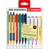 STABILO Pochette zippée 12 stylos MES ESSENTIELS. 4 swingcool pastel, 4 pointmax, 2 poinball, 1 graphite