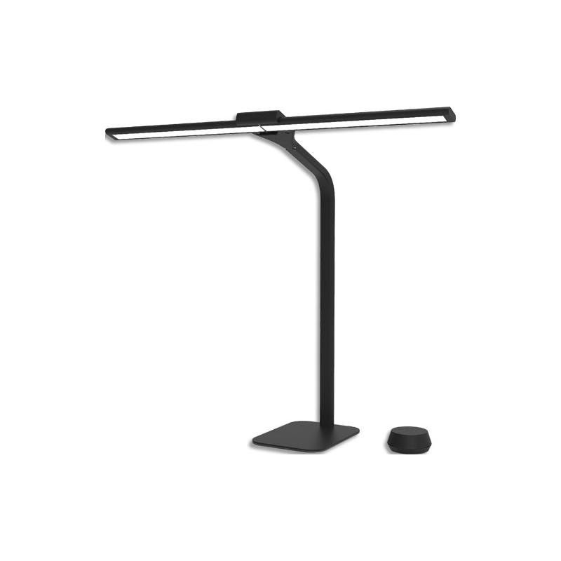 UNILUX Lampe de bureau noire Strata avec télécommande