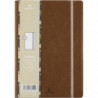 OBERTHUR Carnet a5 carmen marron glace - 200 pages - souple - ligne 588151