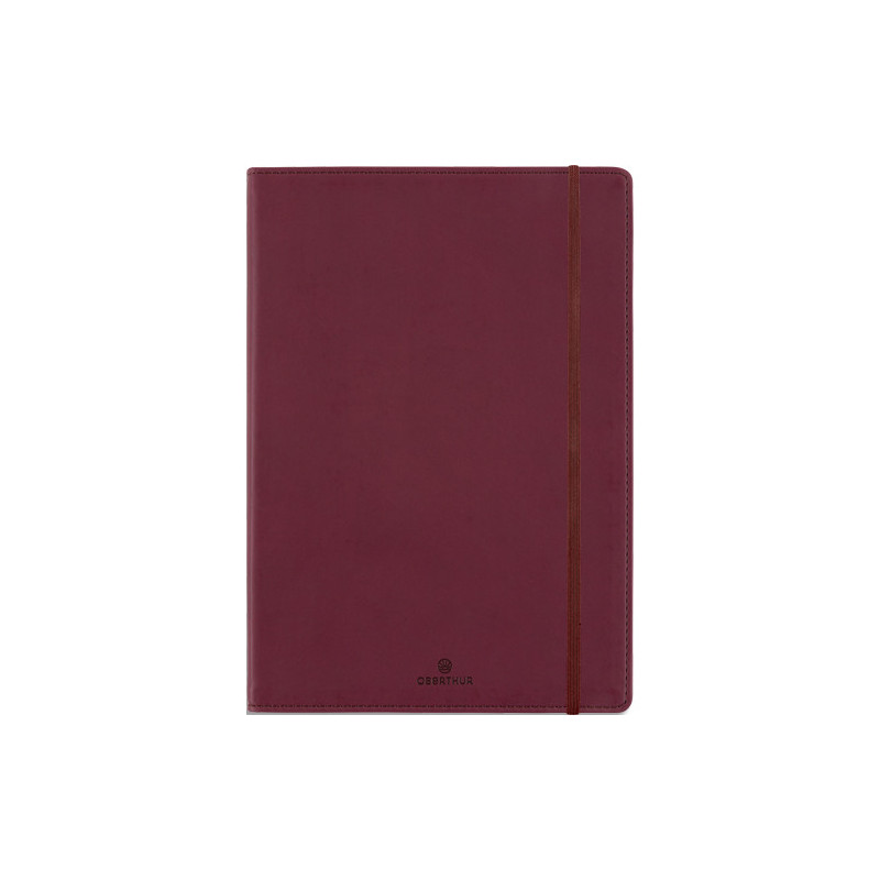 OBERTHUR Carnet a5 balthazar bordeaux - 200 pages - souple - ligne 588426